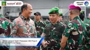 Sekda Langkat hadiri Pelepasan 450 Prajurit Yonif 100/PS ke Papua.