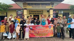 Kapolsek Medan Tuntungan Gelar Doa Bersama dan Santunan untuk Anak Yatim Piatu
