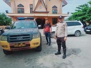 Wujudkan Rasa Aman Beribadah, Polsek Stabat Gelar Pengamanan Ibadah Minggu Gereja