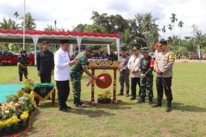 Kapolres Langkat AKBP David Triyo Prasojo Hadiri Upacara Pembukaan TMMD Ke-123 Tahun 2025