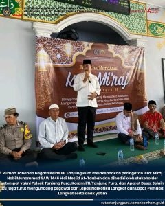 RUTAN TANJUNG PURA GELAR PERINGATAN ISRA’MIRAJ NABI MUHAMMAD SAW 1446 H