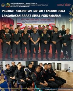 PERKUAT SINERGITAS, RUTAN TANJUNG PURA LAKSANAKAN RAPAT DINAS PENGEMANAN