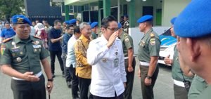 Denpom 1/5 Medan Sambut Hangat Kunjungan Wali Kota Medan