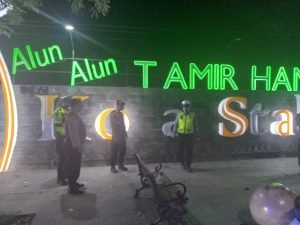 Antisipasi Balap Liar dan bermain petasan Usai Subuh, Satuan Samapta dan Satuan Lalu Lintas Polres Langkat Gelar Patroli di Titik Rawan.