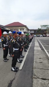 Denpom I/5 Ikut Apel Gelar Pasukan Operasi Ketupat Toba 2025 di Medan