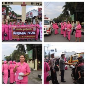 Sat Binmas Bersama Sat Resnarkoba Polres Binjai Berbagi Takjil Untuk Masyarakat