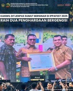 Kanwil Ditjenpas Sumut Bersinar di IPPAFest 2025: Raih Dua Penghargaan Bergengsi