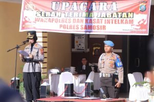 Polres Samosir Gelar Sertijab, Kompol Briston dan Iptu Donal