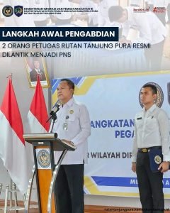 “Langkah Awal Pengabdian, 2 Orang Petugas Rutan Tanjung Pura Resmi Dilantik Menjadi PNS”