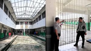 Pastikan Keadaan Aman dan Kondusif, Kepala Lapas Narkotika Langkat Laksanakan Kontrol Keliling