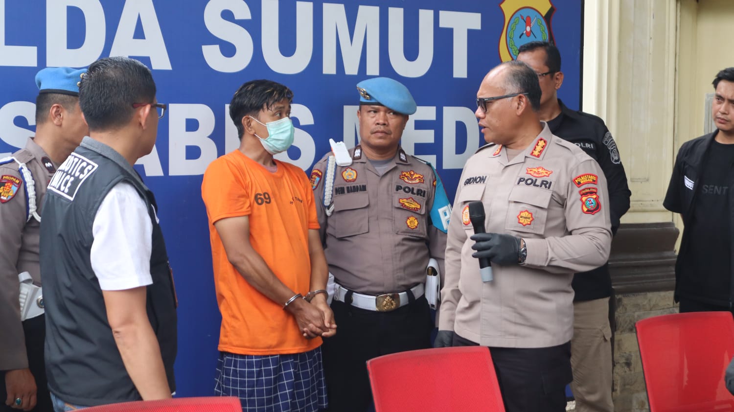 Polrestabes Medan  Amankan Satu Orang  Residivis Serta  Gagalkan Peredaran  22 Kg Sabu