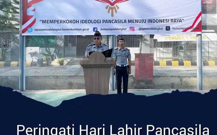 Peringati Hari Lahir Pancasila 2025, Lapas Pemuda Langkat Gelar Upacara