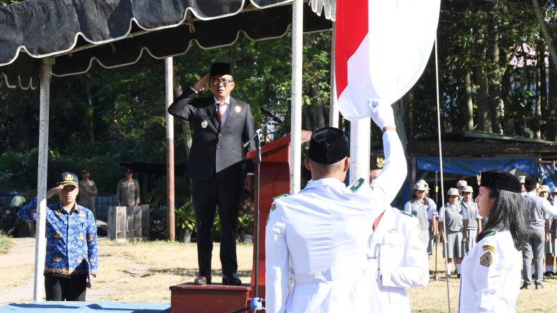 Wabup Samosir Inspektur Upacara Peringatan Hari Lahir Pancasila