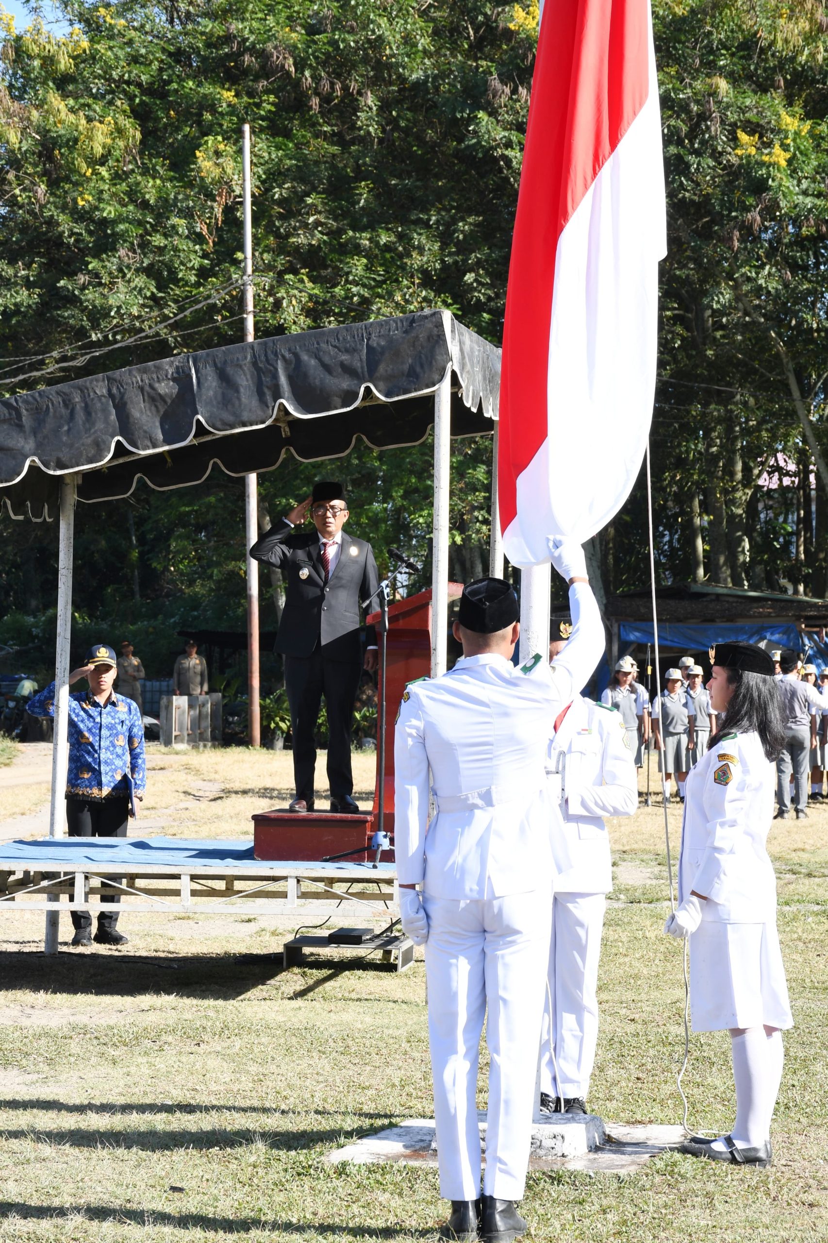 Wabup Samosir Inspektur Upacara Peringatan Hari Lahir Pancasila
