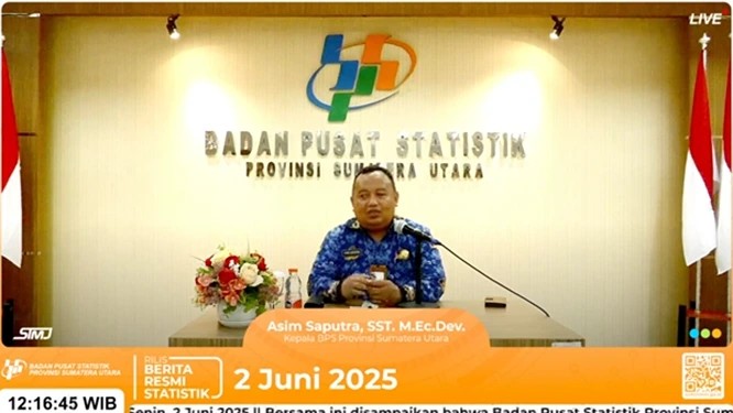 Mei 2025, Inflasi Sumut Secara y-on-y Sebesar 1,11 Persen