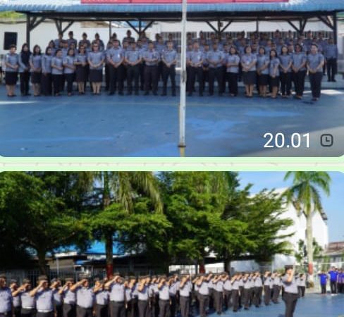 Rutan Kelas I Tanjung Gusta Medan Gelar Upacara Hari Lahir Pancasila Berlangsung Khidmat*