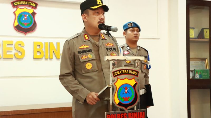 Kapolres Binjai Serah Terimakan Jabatan Kasat Reskrim Polres Binjai