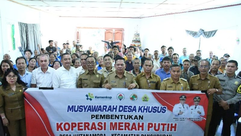 Wabup Samosir Nyatakan Koperasi Merah Putih Sudah Terbentuk di Semua Desa dan Kelurahan