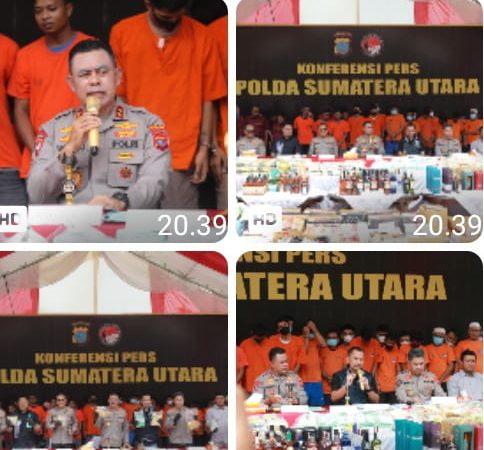 Polda Sumut Berantas Narkoba, 2.373 Kasus Terungkap Sejak Awal 2025