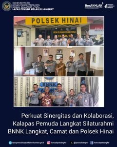 Perkuat Sinergitas dan Kolaborasi, Kalapas Pemuda Langkat Silaturahmi BNNK Langkat, Camat dan Polsek Hinai
