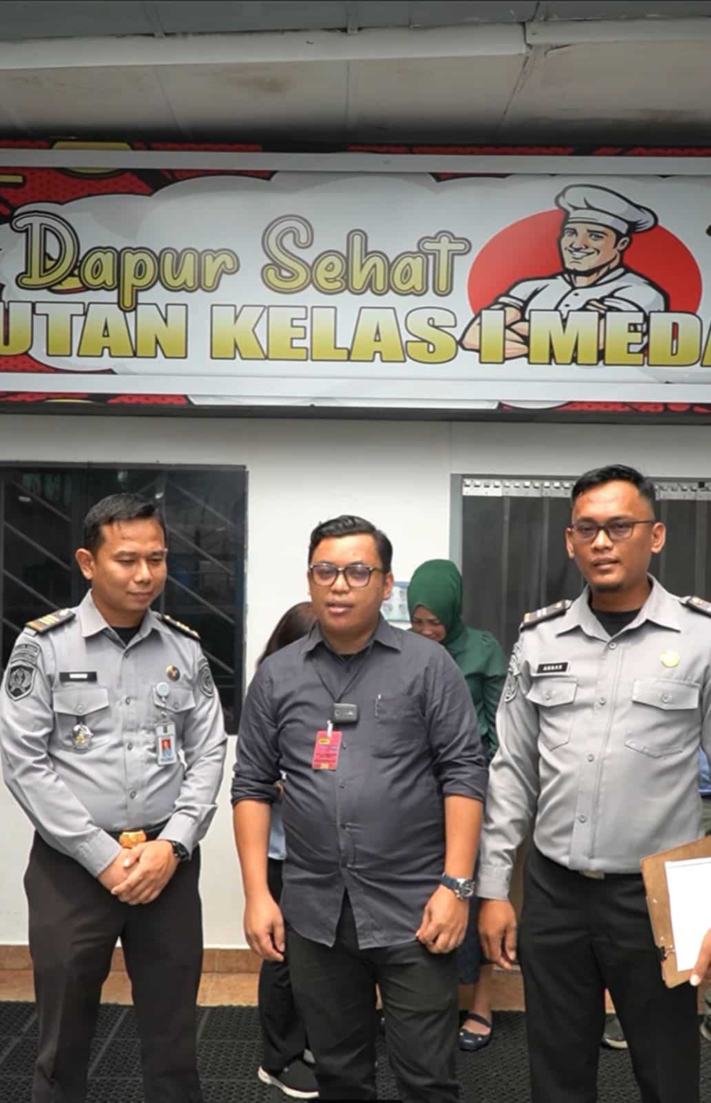 Dinas Kesehatan Kota Medan Lakukan Survei Dapur Sehat Rutan Kelas I Tanjung Gusta Medan
