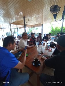 Pimpinan Rapat Kerja Bulanan Forwatun, Tison Sembiring Tegaskan Pentingnya Kekompakan Anggota