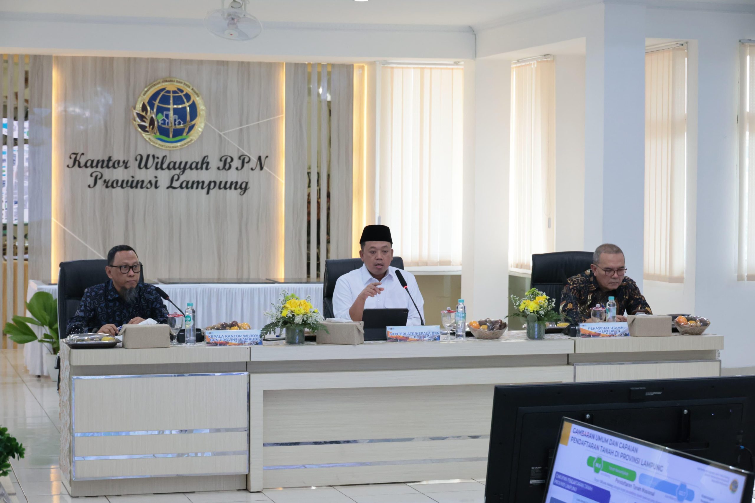 Menteri ATR/BPN Minta Kanwil Lampung Percepat Pemetaan dan Pemanfaatan Lahan