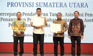 Peluncuran Layanan Peralihan Hak Atas Tanah secara Elektronik,Bobby Nasution Tekankan Peran Kementerian ATR/BPN Krusial Jaga Stabilitas Keamanan