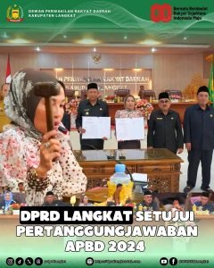 DPRD Langkat Setujui Pertanggung jawaban APBD 2024