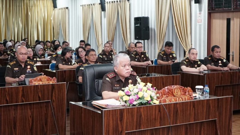 Kejaksaan Agung Gelar Rapat Evaluasi Capaian Kinerja Semester I 2025, Jaksa Agung Tegaskan Komitmen Wujudkan Keadilan
