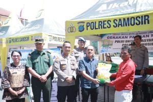 Wakapolres Samosir Bersama Forkopimda Ikuti Zoom Meeting Kick Off