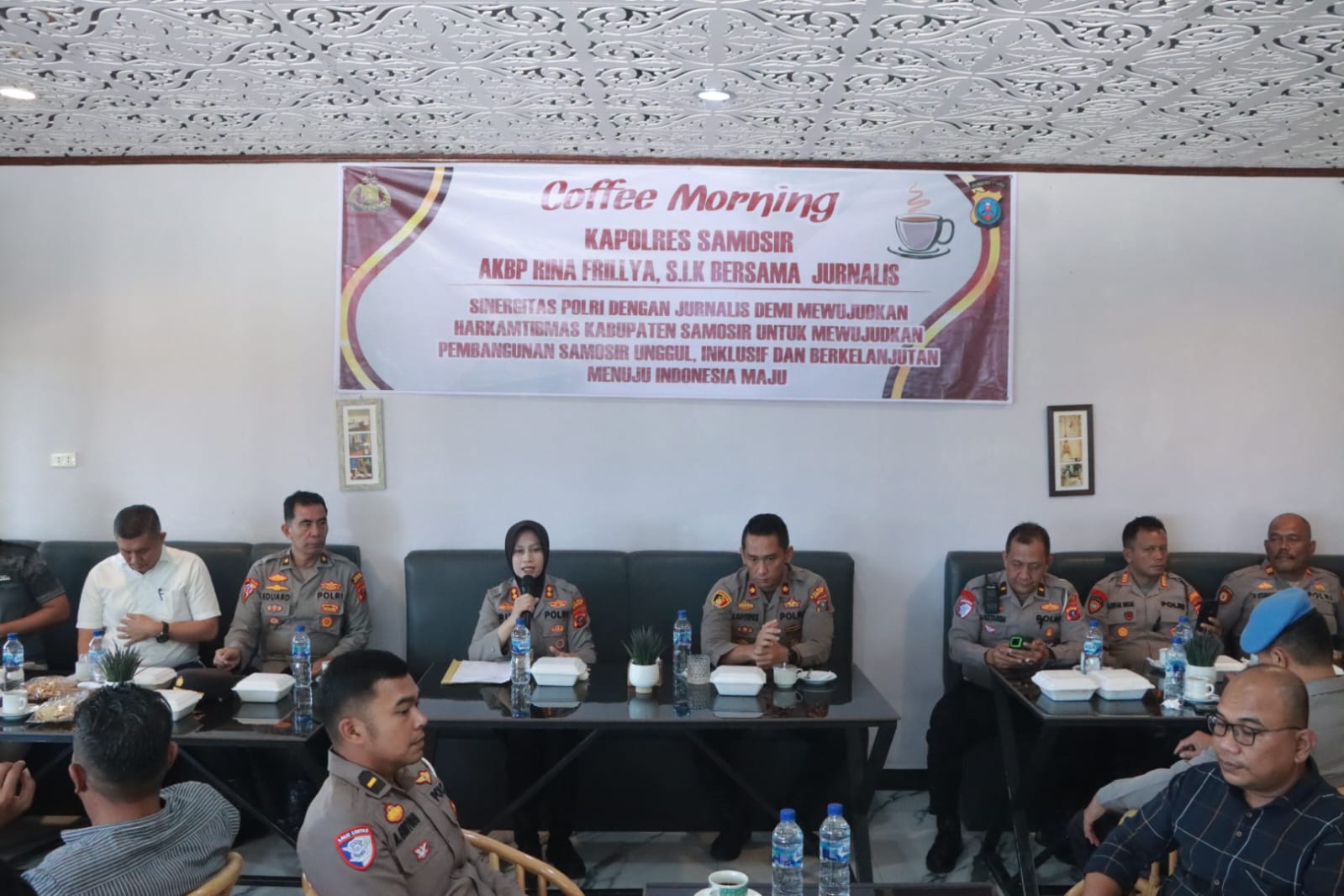 Kapolres Samosir Bersama Jurnalis, Perkuat Sinergi Menuju Indonesia Maju