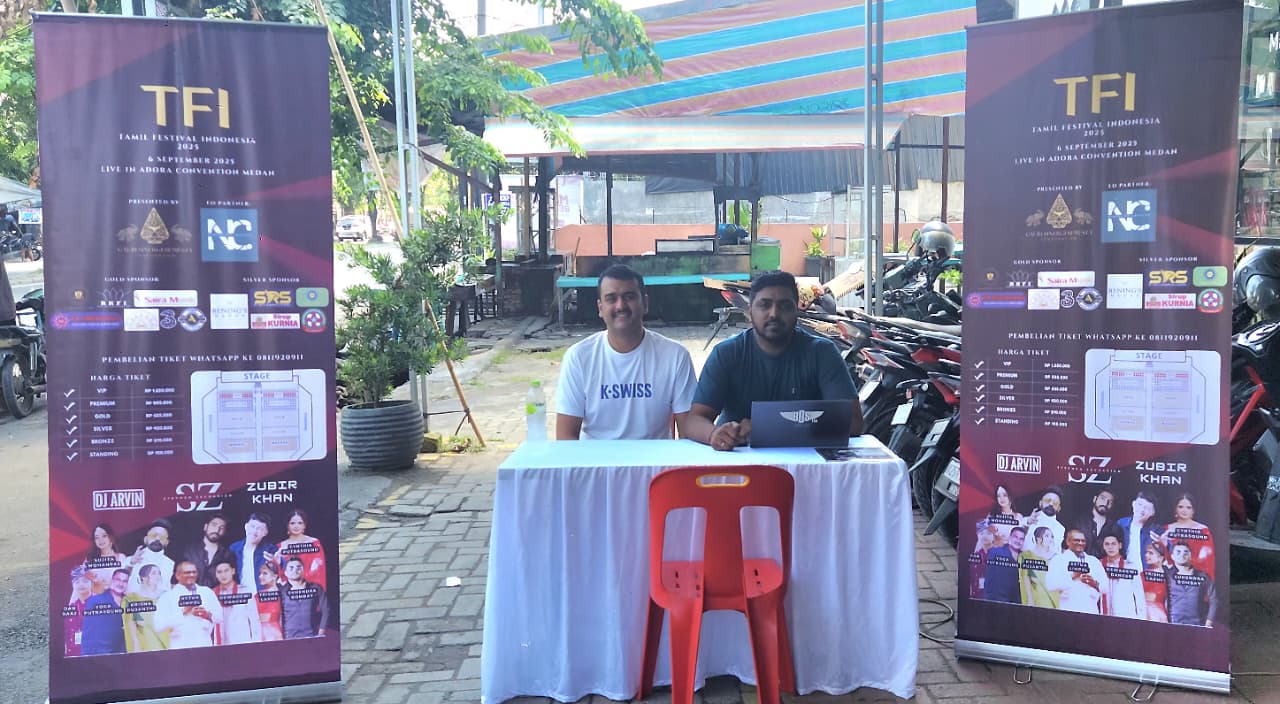Tamil Festival Indonesia 2025 Hadir di Medan, Tiket Mulai Dijual di Depan Toko Krishna, Sunggal