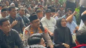 Kapolres Langkat Pimpin Langsung Pengamanan Aksi Unjuk Rasa Mahasiswa, Aksi Berjalan Damai dan Tertib
