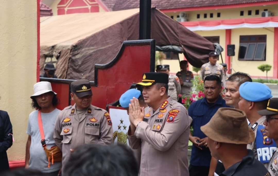 Aksi Unjuk Rasa Elemen Mahasiswa Di Wilkum Polresta Deli Serdang Berjalan Damai dan Kondusif