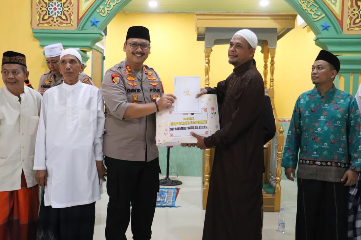 Safari Jumat Kapolres Langkat di Masjid At-Taqwa, Besitang
