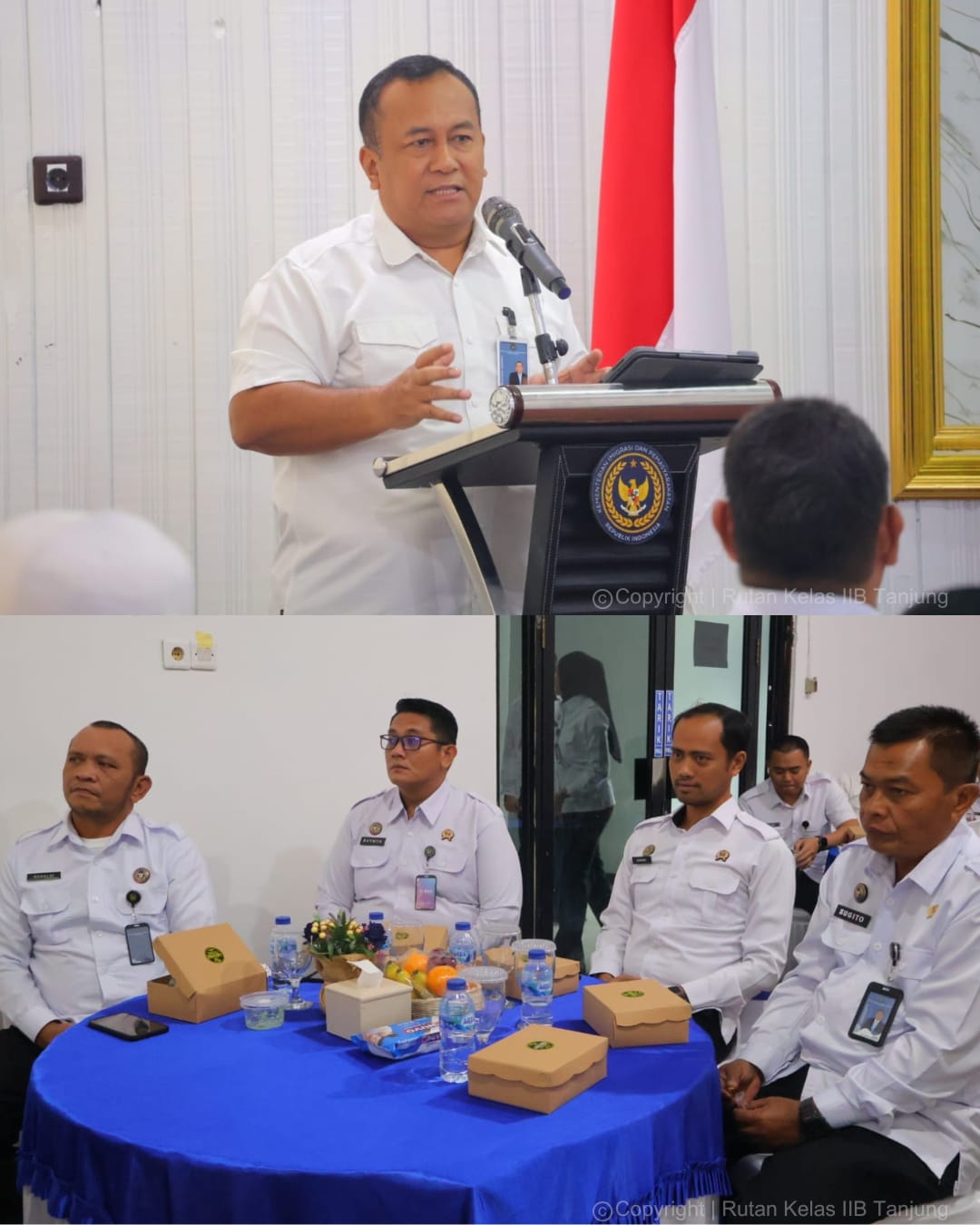 Komitmen Wujudkan Pelayanan Publik Berintegritas, Kepala Rutan Tanjung Simak Penguatan Zona Integritas Dari Inspektur Wilayah I Di Kanwil Kalsel