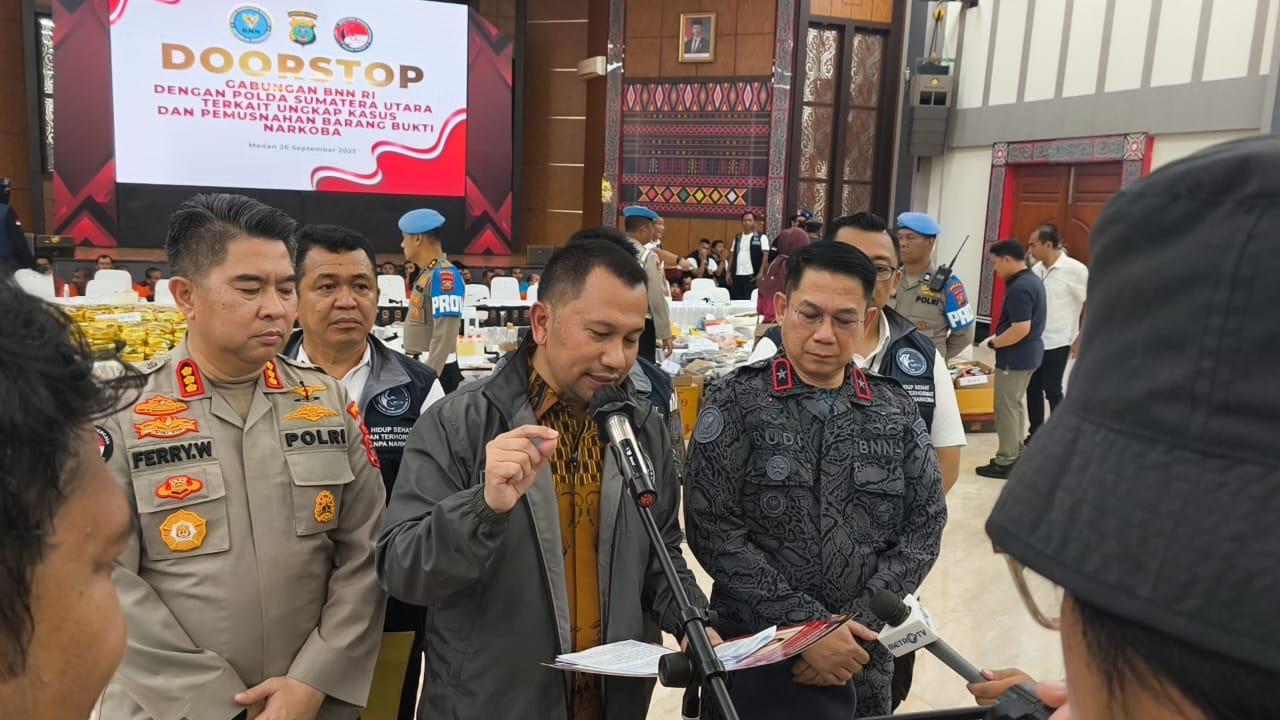 Polda Sumut Perkuat Pengawasan Narkoba di Lima Kecamatan, Puluhan Kasus Berhasil Diungkap