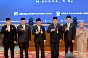 Lantik Pejabat Pimpinan Tinggi Pratama dan Administrator,Wagub Sumut Surya Minta Terus Lakukan Inovasi dan Ciptakan Terobosan Konstruktif