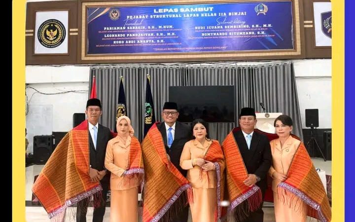 Suasana Haru, Lapas Binjai Gelar Acara Pisah Sambut Pejabat Struktural