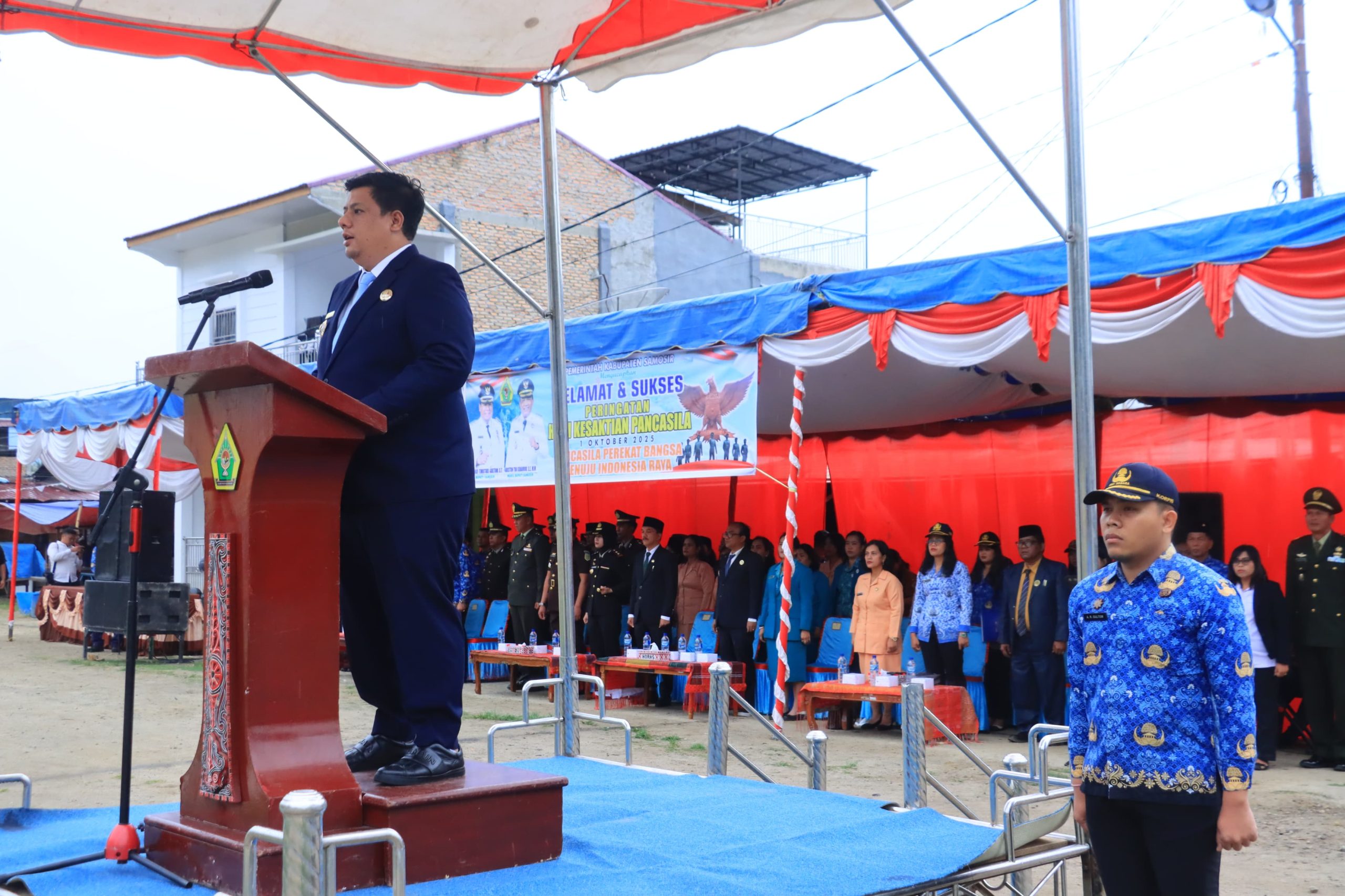 Bupati Sampsir Inspektur Upacara Peringatan Hari Kesaktian Pancasila 2025