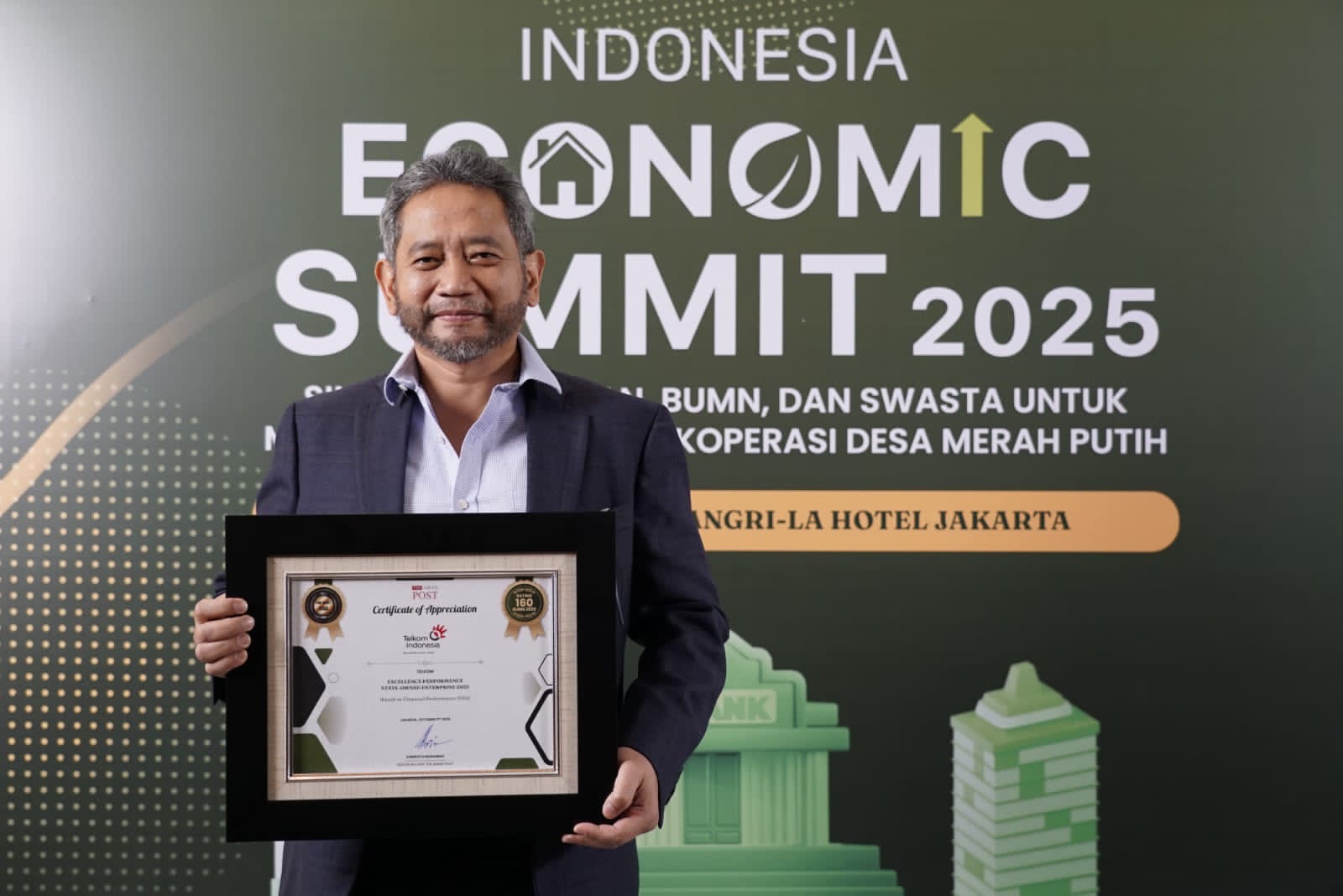 Telkom Raih The Best State Owned Enterprise 2025 di Ajang “Indonesia Economic Summit 2025”