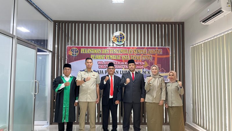 Kepala Kantor Pertanahan Deli Serdang Mahyu Danil Lantik PPAT Baru, Tekankan Profesionalisme dan Integritas