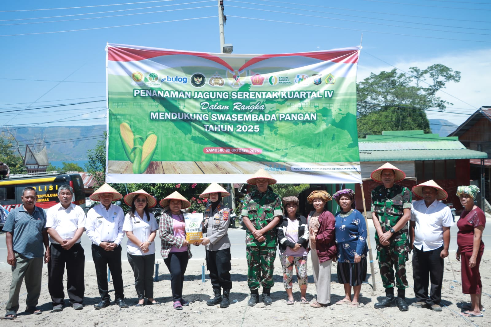 Polres Samosir Tanam Jagung Serentak Kuartal IV Dorong Ketahanan Pangan Nasional