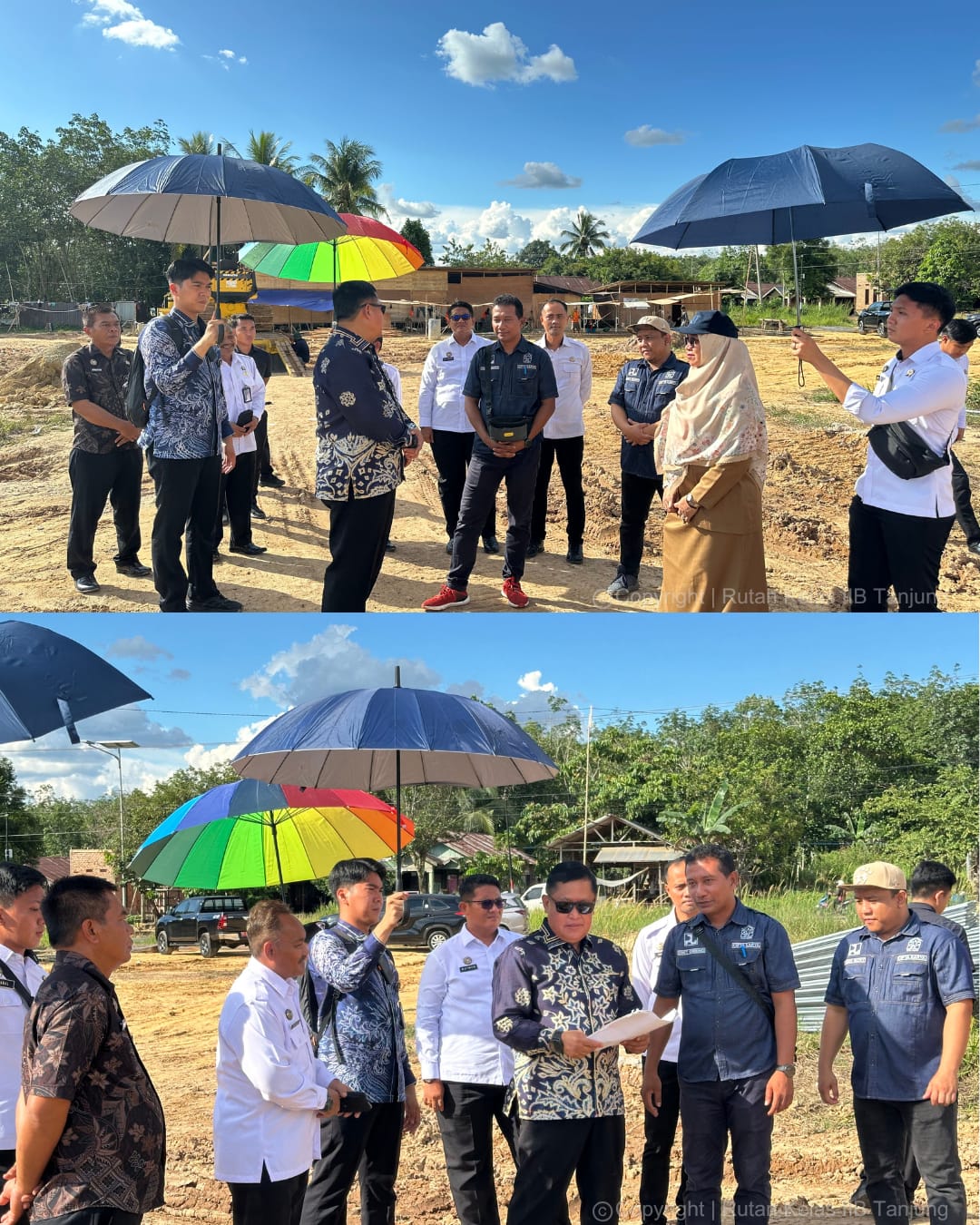 Karutan Tanjung Dampingi Kakanwil Ditjenpas Kalsel Tinjau Langsung Lahan Dan Pembangunan Lembaga Pemasyarakatan Baru Di Balangan