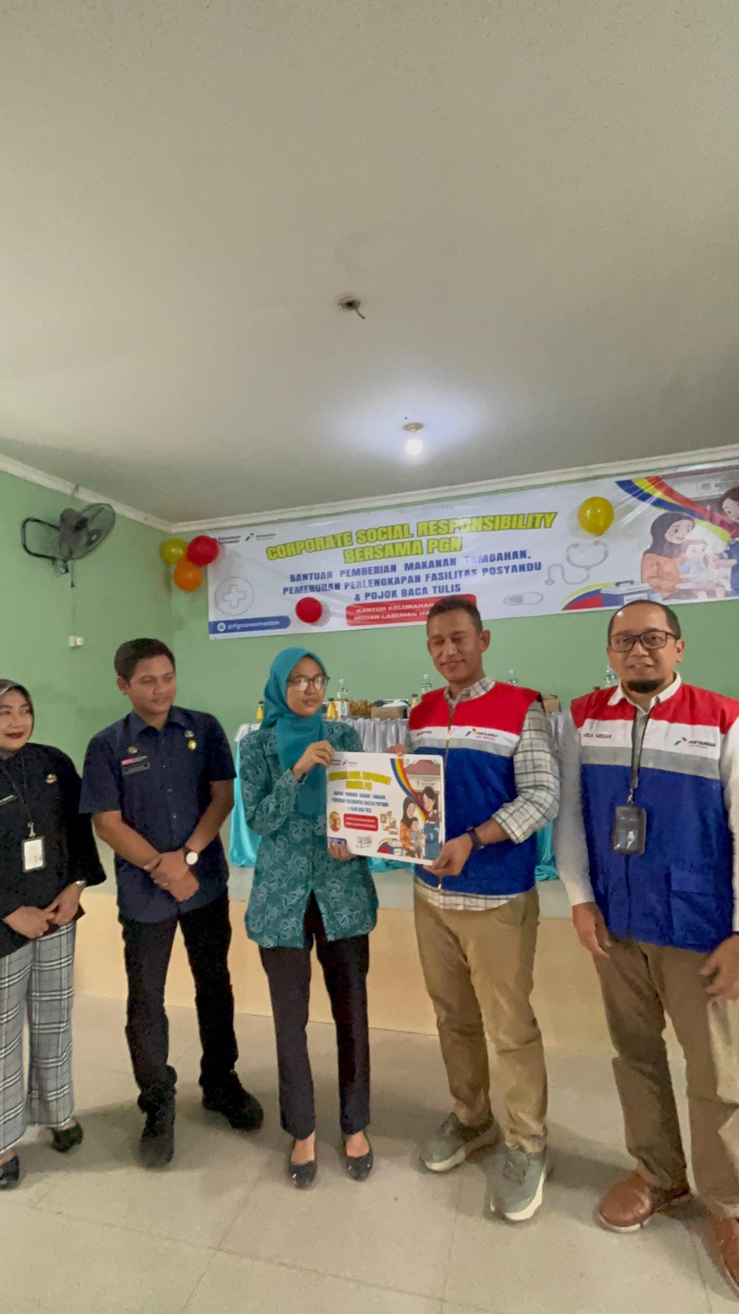 PGN Area Medan Perkuat Kepedulian Sosial Lewat Program CSR di Martubung