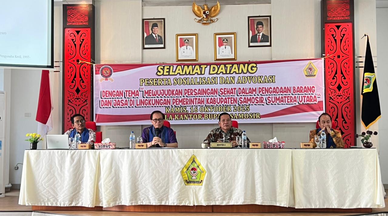 KPPU Sosialisasi dan Advokasi Bersama Pemkab Samosir
