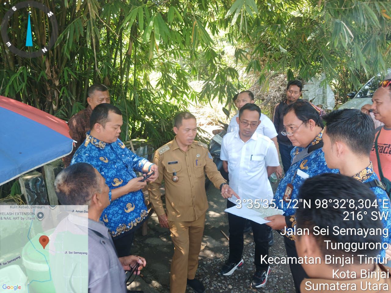 Kantor Pertanahan Deli Serdang Tinjau Batas Wilayah dengan Kota Binjai