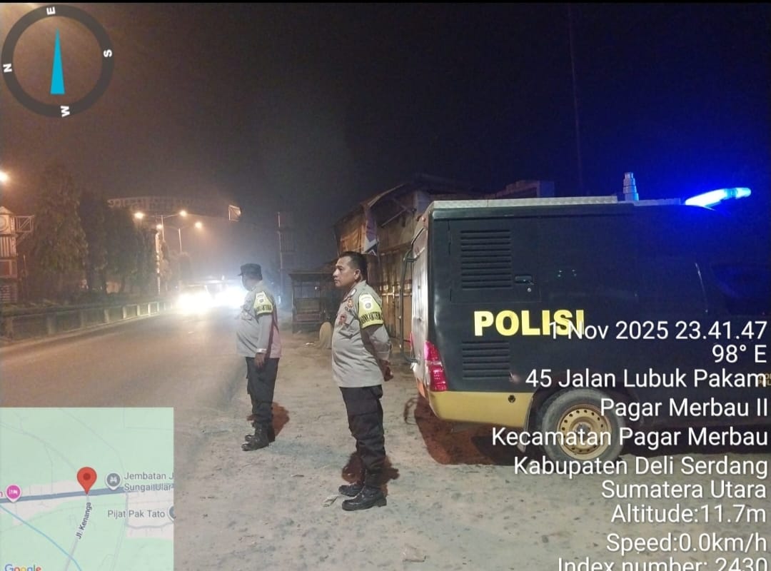Demi Kamtibmas Yang Kondusif, Polresta Deli Serdang Gencarkan Patroli Presisi