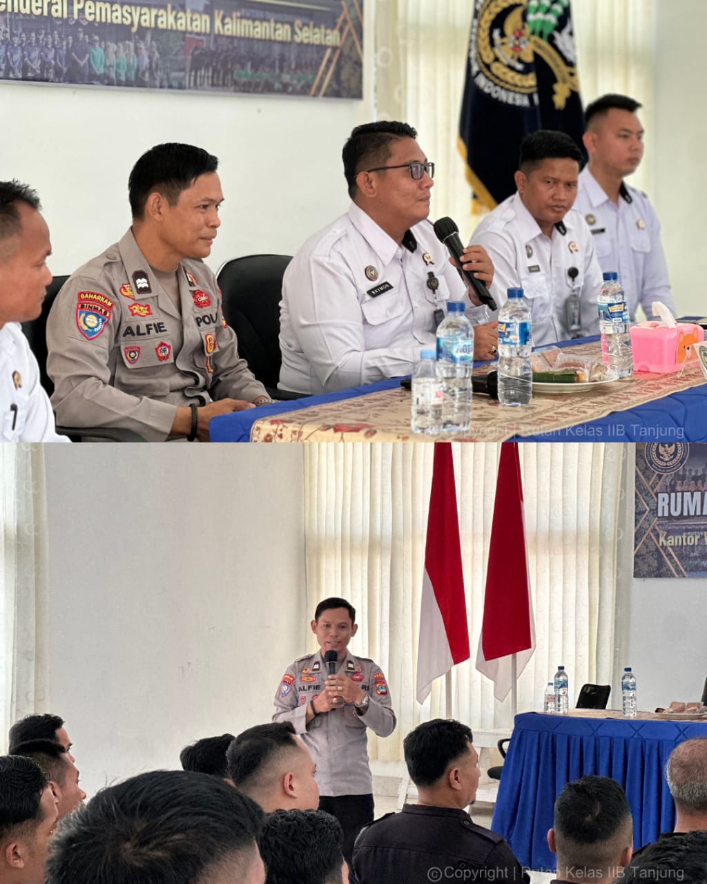 Demi Meningkatkan Kualitas Pengamanan Jajaran Petugas Rutan Tanjung Terima Materi Penguatan Tentang Korwasbinteknis Polsus Oleh SatBinmas Polres Tabalong